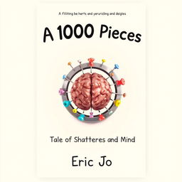 A friendly and approachable book cover design for 'A 1000 Pieces: Tale of Shattered Bones and Mind' by Eric Jo