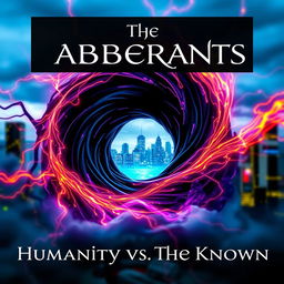 A mesmerizing dark, swirling portal as the primary focus, with vibrant tendrils of energy stretching outward into the scene