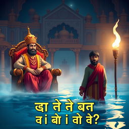A captivating thumbnail showcasing Emperor Akbar and Birbal in a grand Mughal setting