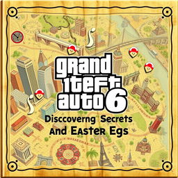 An adventurous cover for 'GTA 6: Discovering Secrets and Easter Eggs'