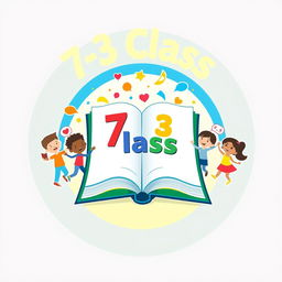 An emblem representing a 7-3 class, designed with an emphasis on education and camaraderie