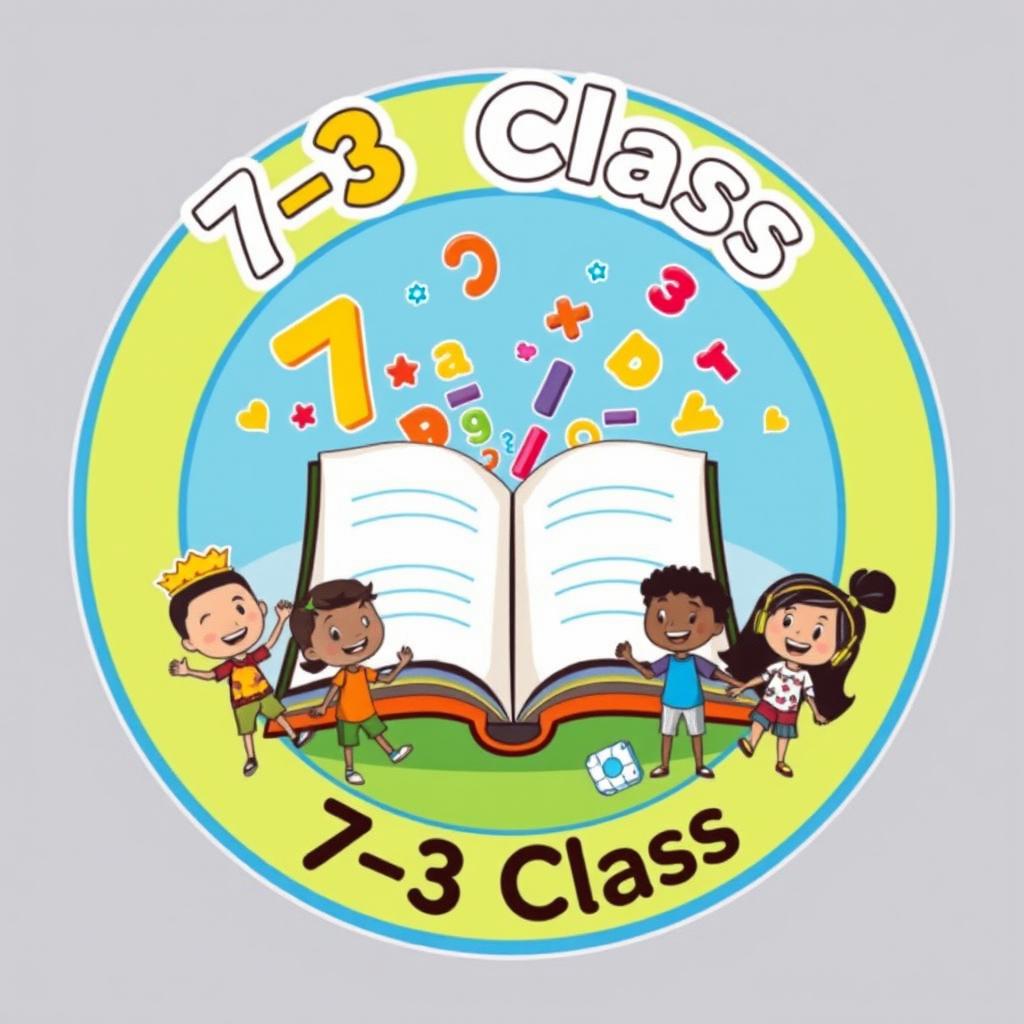 An emblem representing a 7-3 class, designed with an emphasis on education and camaraderie