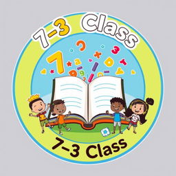 An emblem representing a 7-3 class, designed with an emphasis on education and camaraderie