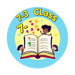An emblem representing a 7-3 class, designed with an emphasis on education and camaraderie
