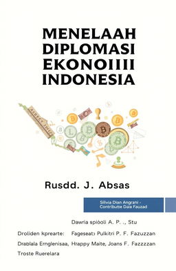 An educational module cover titled 'Menelaah Diplomasi Ekonomi Indonesia'