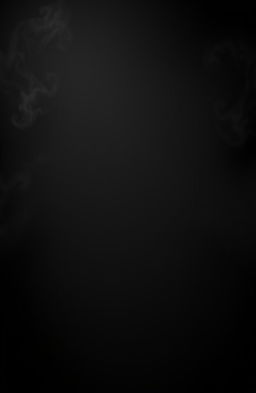 A black front page featuring slight grey smoke billowing from either side, creating an ethereal and mysterious atmosphere