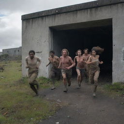 The remaining survivors running, reach an abandoned laboratory in Isla Sorna