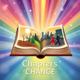 A symbolic illustration representing the concept of 'chapters of change'