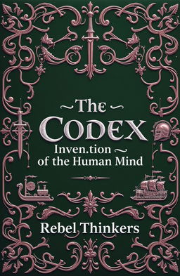 A medieval-themed book cover design with an ornate, three-dimensional feel