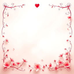 A captivating and beautiful poster featuring a soft color palette with romantic shades of pinks, reds, and whites, creating a tender and inviting mood