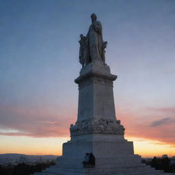 Once the earthquake subsides, the city dwellers return to the statue, seeking solace and reassurance, their fervor unabated under the dawn sky