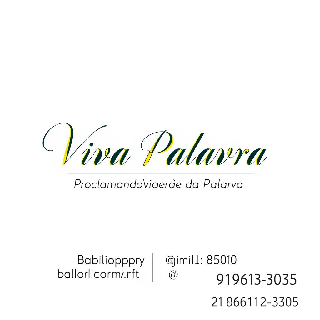 Design a logo for 'Editora Viva Palavra'