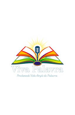 A visually striking logo design for 'Editora Viva Palavra' featuring the slogan 'Proclamando Vida Através da Palavra'