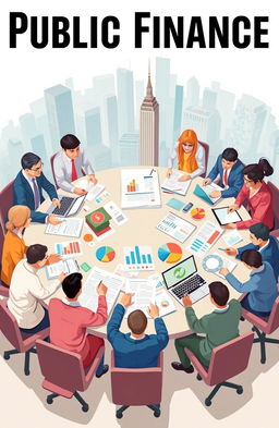 A detailed illustration focusing on the concept of public finance