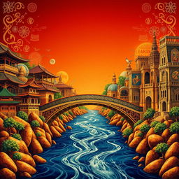A breathtaking central bridge that visually and thematically connects diverse heritages