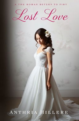 A book cover depicting a sad bride standing alone in a dimly lit room