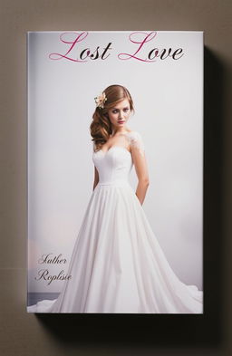 A book cover depicting a sad bride standing alone in a dimly lit room