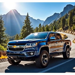 A powerful Chevrolet S10 pickup truck, showcasing its rugged design and robust features