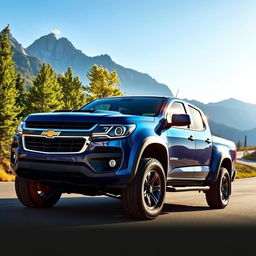A powerful Chevrolet S10 pickup truck, showcasing its rugged design and robust features