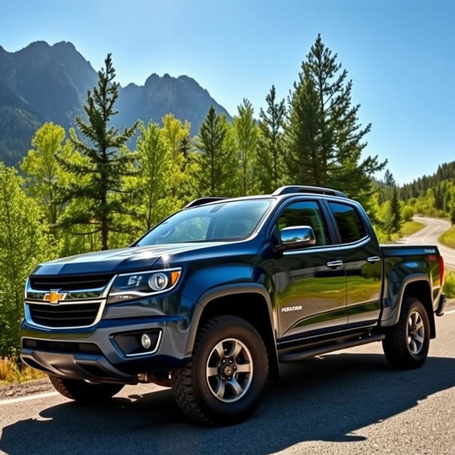 A powerful Chevrolet S10 pickup truck, showcasing its rugged design and robust features