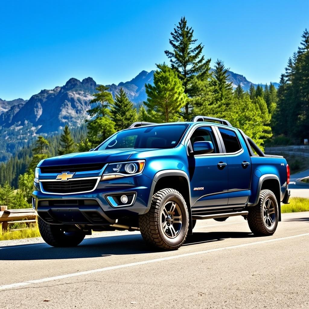 A powerful Chevrolet S10 pickup truck, showcasing its rugged design and robust features