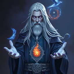 Elder Thalian Starbound, a wise and enigmatic figure of the Twilight Accord, embodies the serene strength of twilight magic