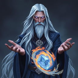 Elder Thalian Starbound, a wise and enigmatic figure of the Twilight Accord, embodies the serene strength of twilight magic