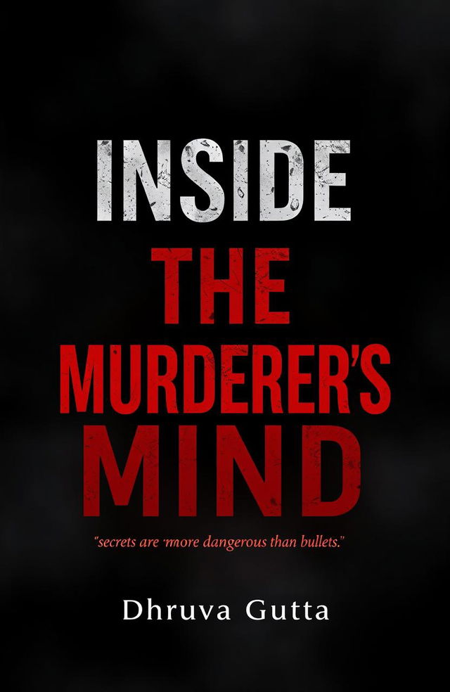 Book cover design for "INSIDE THE MURDERERS MIND"