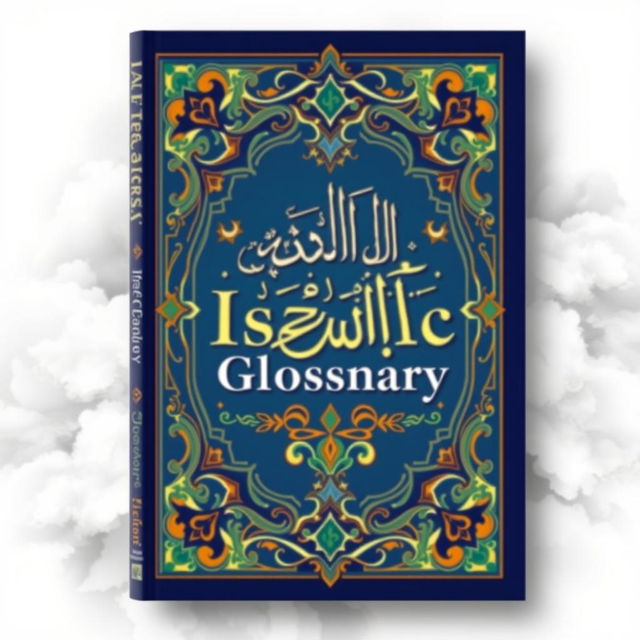 A visually striking book cover for an Islamic glossary titled 'AFL Islamic Glossary'