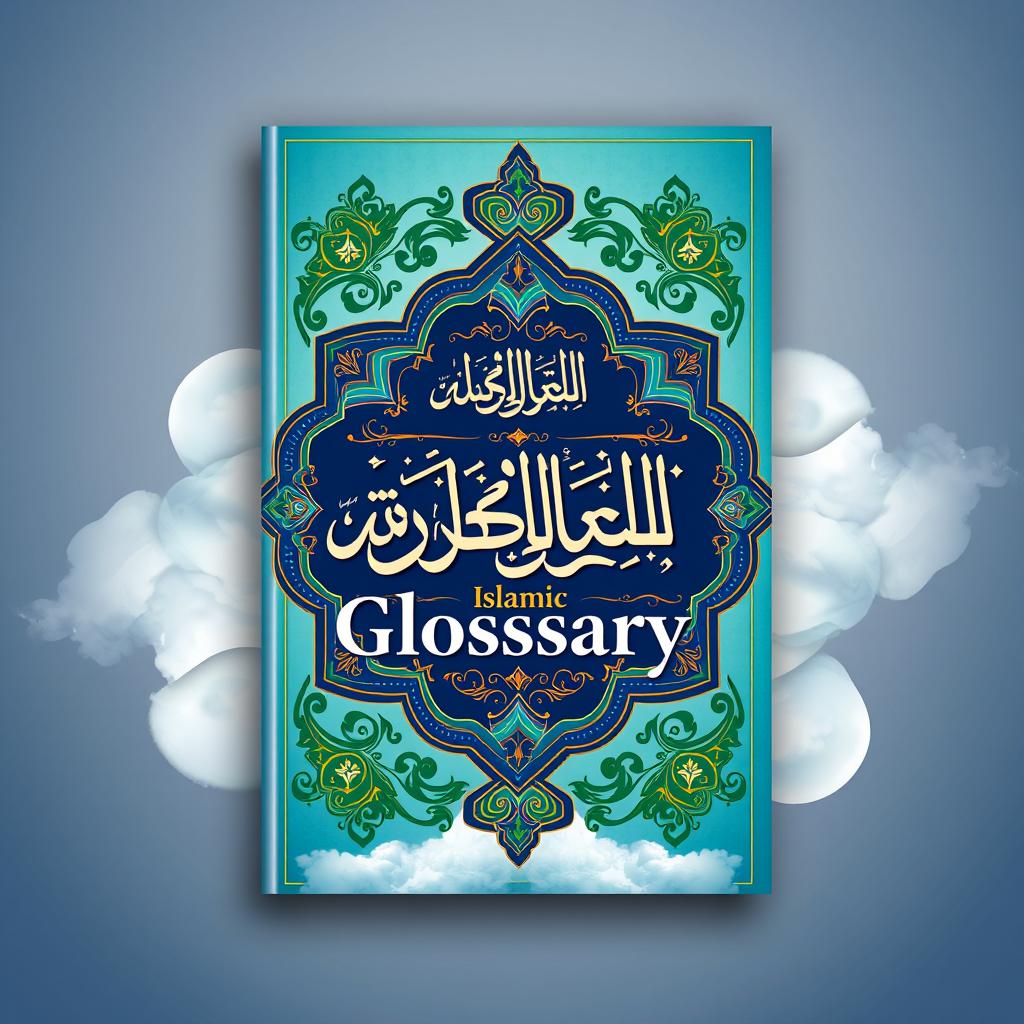 A visually striking book cover for an Islamic glossary titled 'AFL Islamic Glossary'