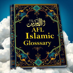 A visually striking book cover for an Islamic glossary titled 'AFL Islamic Glossary'