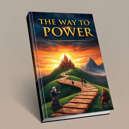 A captivating book cover design titled 'The Way to Power', featuring an intricate and symbolic illustration