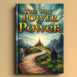 A captivating book cover design titled 'The Way to Power', featuring an intricate and symbolic illustration