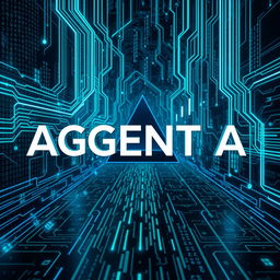 The phrase 'AGENT A' displayed in large, bold letters prominently in the foreground, set against a striking cyberwarfare background