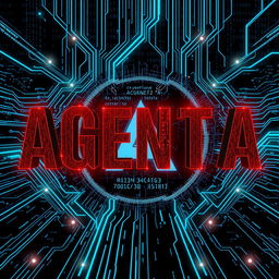The phrase 'AGENT A' displayed in large, bold letters prominently in the foreground, set against a striking cyberwarfare background