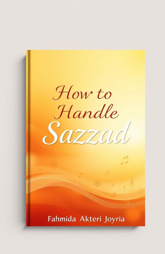 A beautifully designed cover for a technique book titled 'How to Handle Sazzad' by Fahmida Akter Joyria