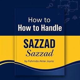 A beautifully designed book cover for a technique book titled 'How to Handle Sazzad' by Fahmida Akter Joyria