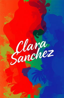 A vibrant book cover design featuring the name 'Clara Sanchez' prominently incorporated into the artwork