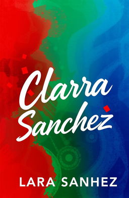 A vibrant book cover design featuring the name 'Clara Sanchez' prominently incorporated into the artwork