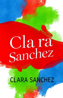 A vibrant book cover design featuring the name 'Clara Sanchez' prominently incorporated into the artwork