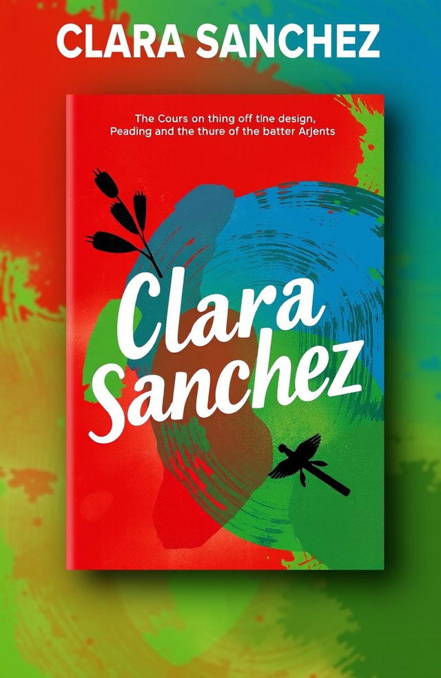 A vibrant book cover design featuring the name 'Clara Sanchez' prominently incorporated into the artwork