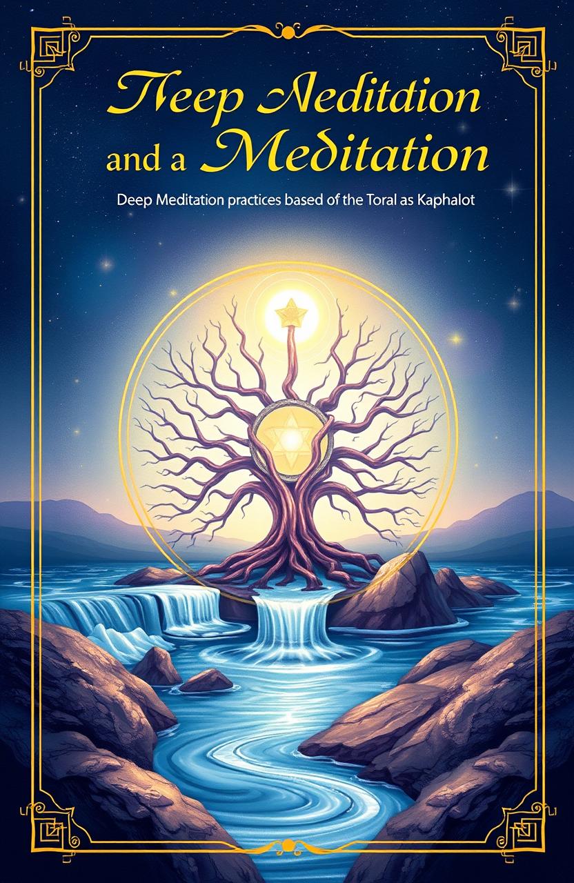 A beautifully illustrated book cover that represents deep meditation practices based on the Torah and Kabbalah