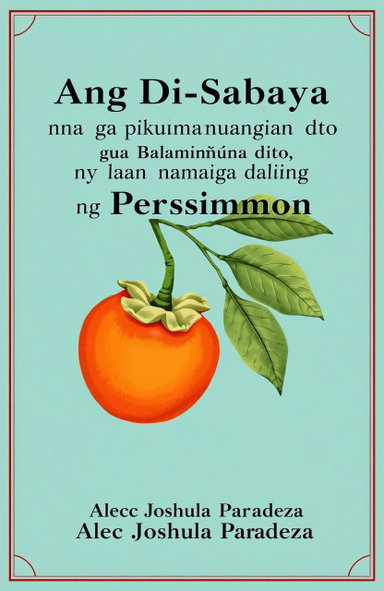 Stunning Book Cover Design for 'Ang Di-Sabay na Pamumunga ng mga Sanga ...