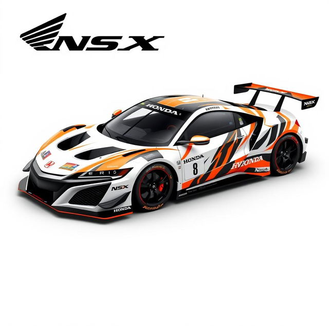 A stunning livery design for a Honda NSX Gr