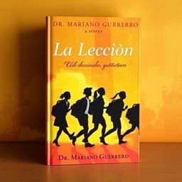 A book cover for a story titled "La Lección" by Dr