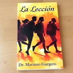 A book cover for a story titled "La Lección" by Dr