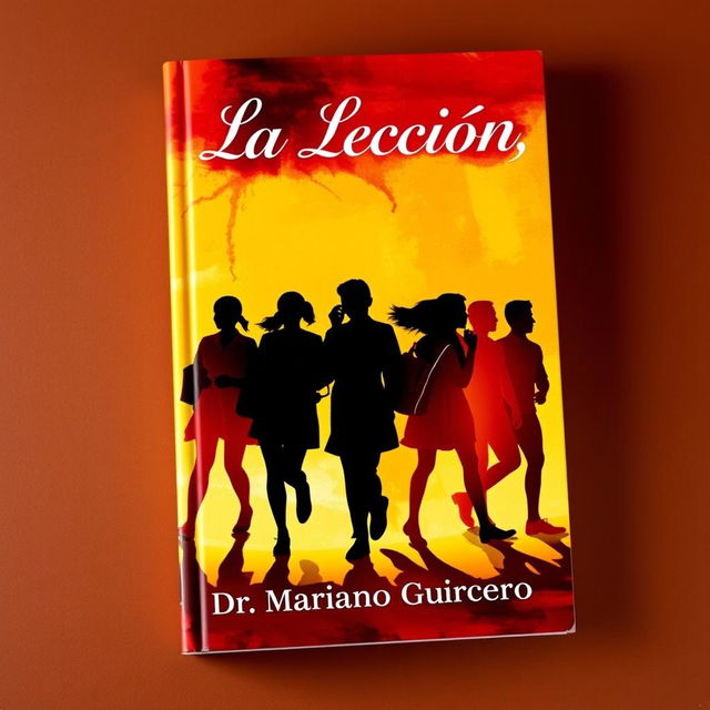 A book cover for a story titled "La Lección" by Dr