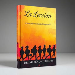 A book cover for a story titled "La Lección" by Dr