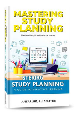 A visually striking book cover for 'Mastering Study Planning: A Guide to Effective Learning'