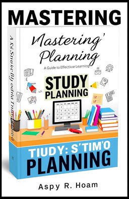 A visually striking book cover for 'Mastering Study Planning: A Guide to Effective Learning'